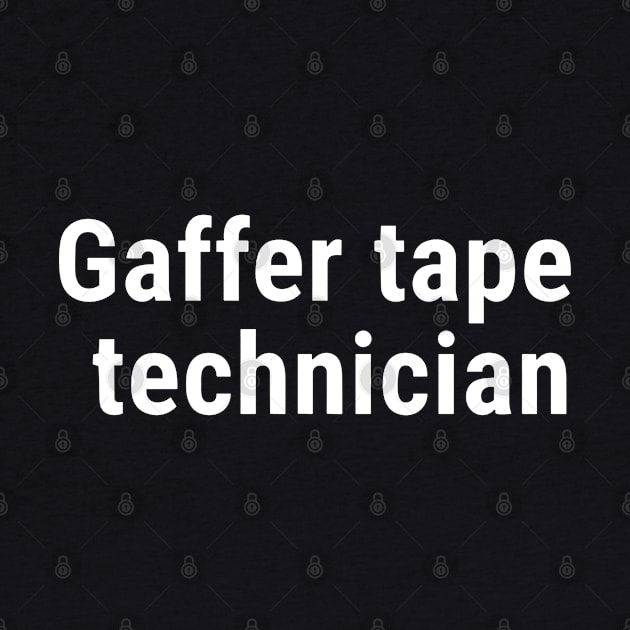 Gaffer tape technician White by sapphire seaside studio